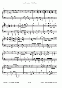 Velvet Rays 琴譜 第7頁