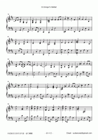 歌うたいのバラッド 琴譜 第4頁