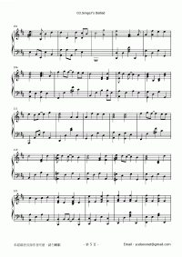 歌うたいのバラッド 琴譜 第5頁