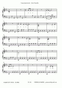 Astor Piazzolla 琴譜 第2頁