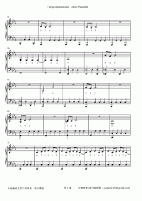 Astor Piazzolla 琴譜 第3頁