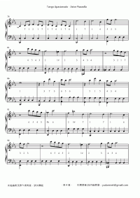 Astor Piazzolla 琴譜 第4頁