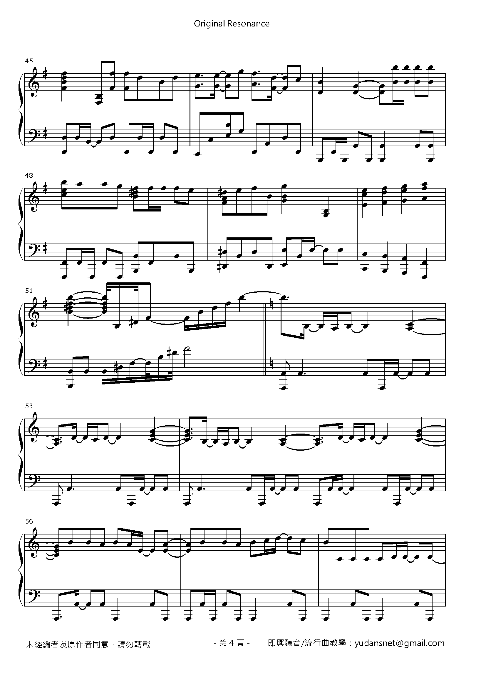 Original Resonance Stave Sheet Page 4